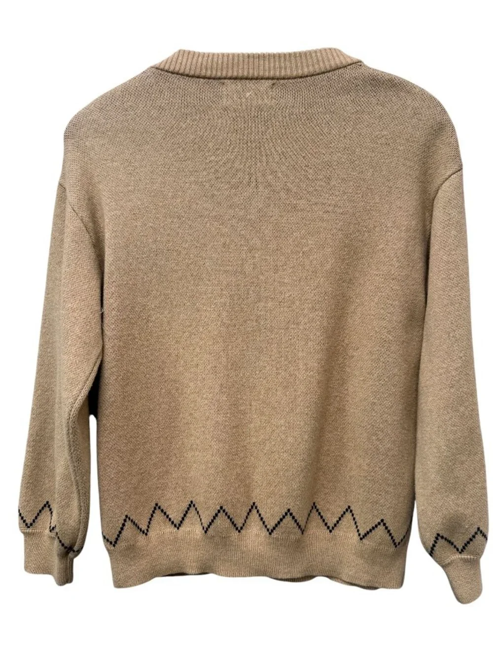 Old Navy Horses Cardigan Girls XL (14-16) Sweater Camel Tan Pony Equestrian
